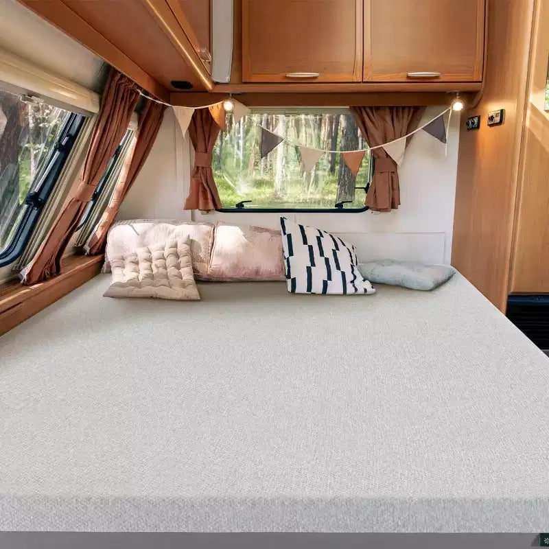 Matelas en mousse à mémoire de forme Zinus Ultima RV 8 pouces, Short Queen, sans fibre de verre, fermeté moyenne, mousse à mémoire de forme respirante, mousses et tissus certifiés sûrs