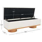 Banc de rangement Sunneva Boucle SAFAVIEH Couture - 61 po L x 20 po P x 19 po H - 61Lx20Px19H