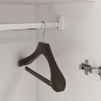 Armoire de chambre autonome à 2 portes avec tringle à vêtements
