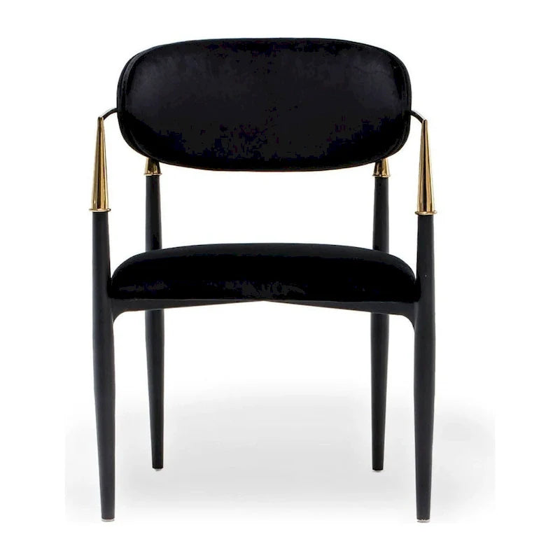 Chaise de salle à manger Roubi Gold en acier inoxydable