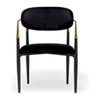 Chaise de salle à manger Roubi Gold en acier inoxydable