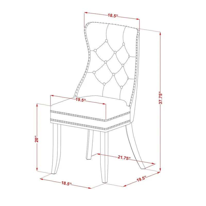 East West Furniture Ensemble de salle à manger composé d'une table rectangulaire en bois et de chaises rembourrées, acajou (options de pièces)