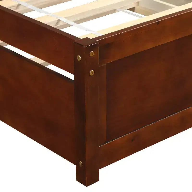Lit plateforme double Whisen Elegant Design avec lit gigogne