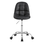 Chaise de bureau à domicile sans accoudoirs Javlergo, chaise de bureau d'ordinateur réglable en hauteur avec roulettes