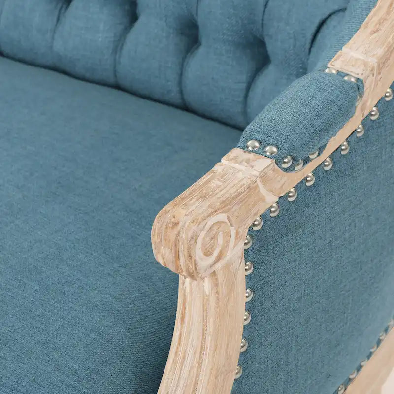 Causeuse capitonnée Faye par Christopher Knight Home