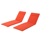 Ensemble de coussins d'extérieur Salem pour chaise longue - Coussins uniquement (lot de 2) par Christopher Knight Home - 79,25L x 27,50W x 1,50H