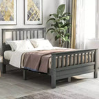 Lit plateforme une place Whisen Wood avec tête et pied de lit