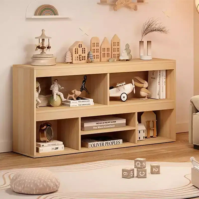 Organisateur de jouets, bibliothèque enfant 6 cubes Meuble de rangement en bois, étagères de rangement pour salle de jeux, classe, chambre d'enfant