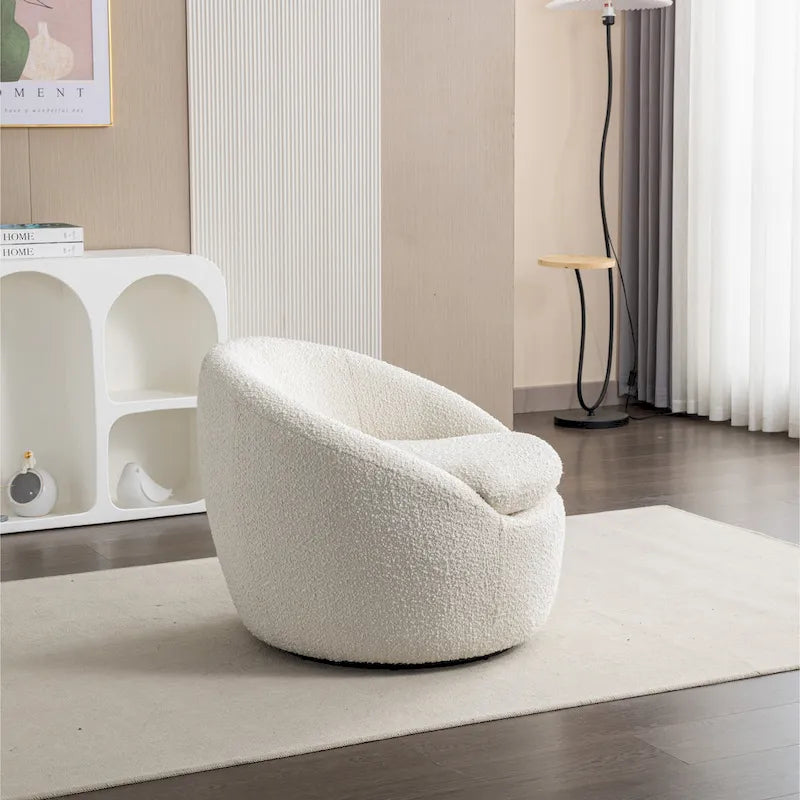 Fauteuil club moderne pivotant Winnie de Roundhill Furniture