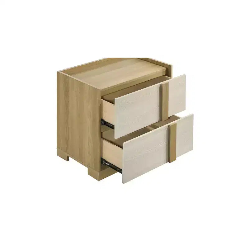 Coaster, Table de chevet Hyland à 2 tiroirs, finition naturelle