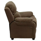 Fauteuil inclinable contemporain Flash Furniture de luxe rembourré pour enfants avec accoudoirs de rangement