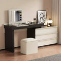Luck Live Meuble-lavabo moderne extensible avec tabouret moelleux
