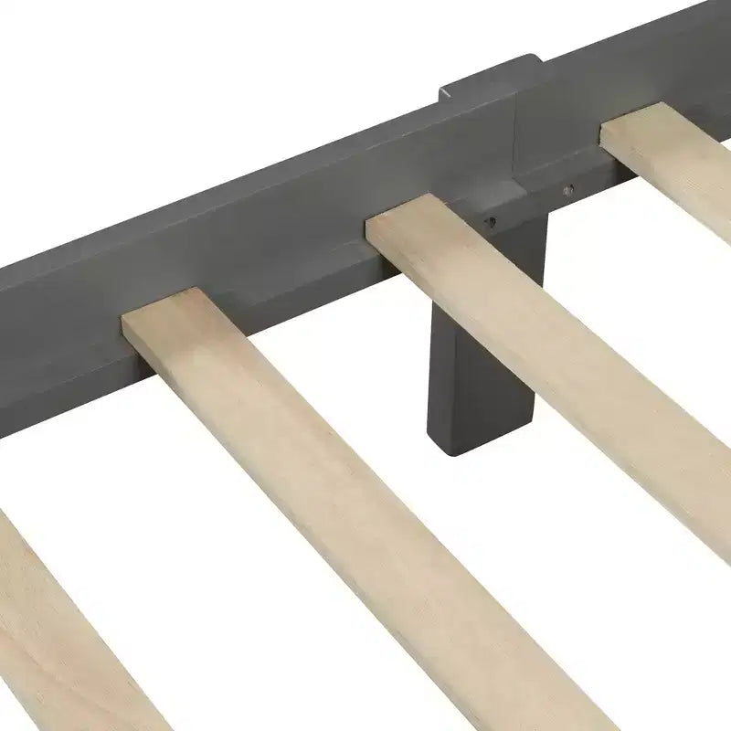 Lit plateforme une place Whisen Wood avec tête et pied de lit