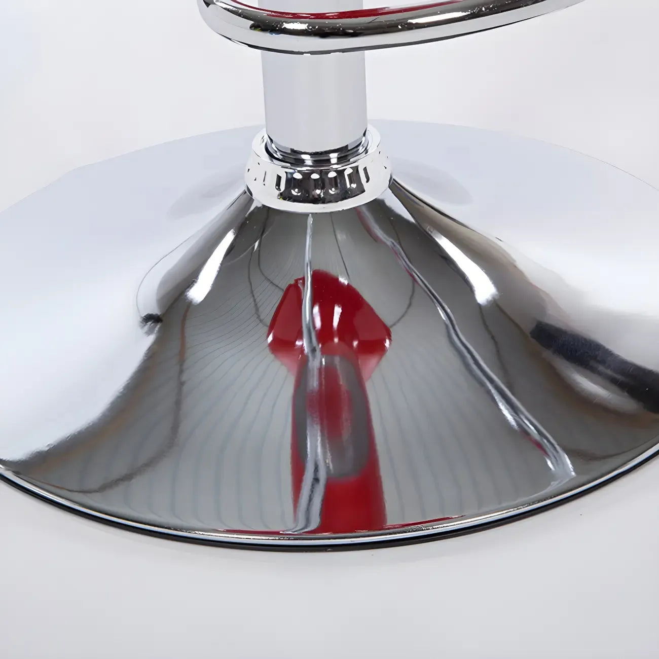 Tabouret de bar pivotant en plastique chromé réglable en hauteur