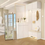 Miroir sur pied 76x34, miroir intégral pour chambre ou vestiaire, peut être autonome, suspendu ou appuyé contre le mur