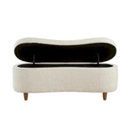 Banc de rangement rabattable INK+IVY Bailey Taupe Boucle