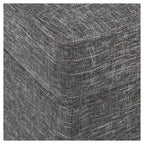 Pouf de rangement carré Cole Classics avec couvercle amovible - HomePop