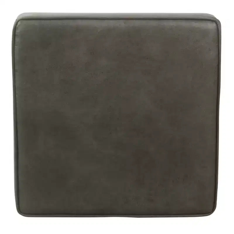 Pouf de rangement carré Cole Classics avec couvercle amovible - HomePop