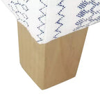 Pouf de rangement carré Cole Classics avec couvercle amovible - HomePop