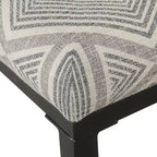 Tabouret de bar en métal à hauteur de comptoir à dossier ouvert - HomePop