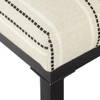 Tabouret de bar en métal à hauteur de comptoir à dossier ouvert - HomePop