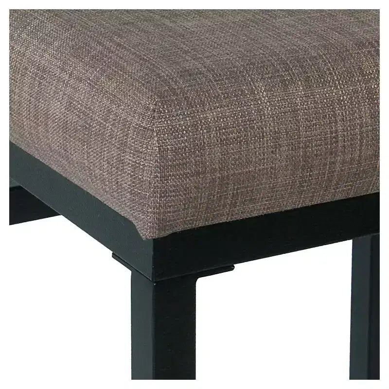 Tabouret de bar en métal à hauteur de comptoir à dossier ouvert - HomePop