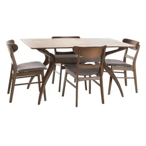 5pc 60 Idalia Mid-Century Modern Dining Set - Christopher Knight Home