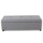 Banc ottoman de rangement capitonné contemporain Gannon GDFStudio