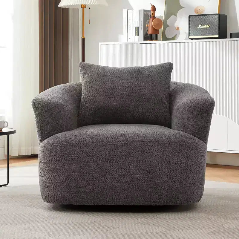 Fauteuil baquet pivotant rembourré Whisen 38.2 avec oreiller