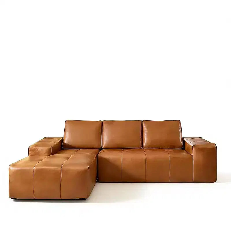 Canapés sectionnels GDFStudio Tours modernes 3 places en similicuir