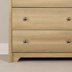 Commode double 6 tiroirs South Shore Ash : Ancrage anti-basculement, Fini laminé, Panneaux de particules, Largeur 59,25