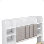 Cadre de lit avec 4 tiroirs de rangement portables sous le lit