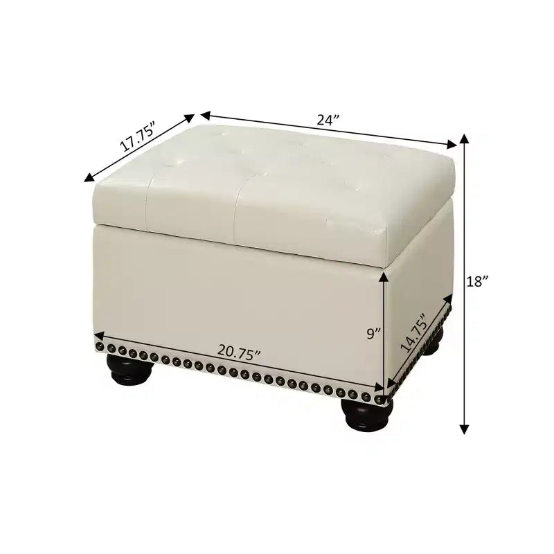 Pouf de rangement 5th Avenue Designs4Comfort - Breighton Home