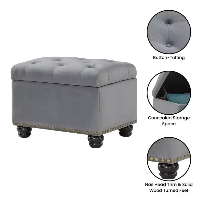 Pouf de rangement 5th Avenue Designs4Comfort - Breighton Home