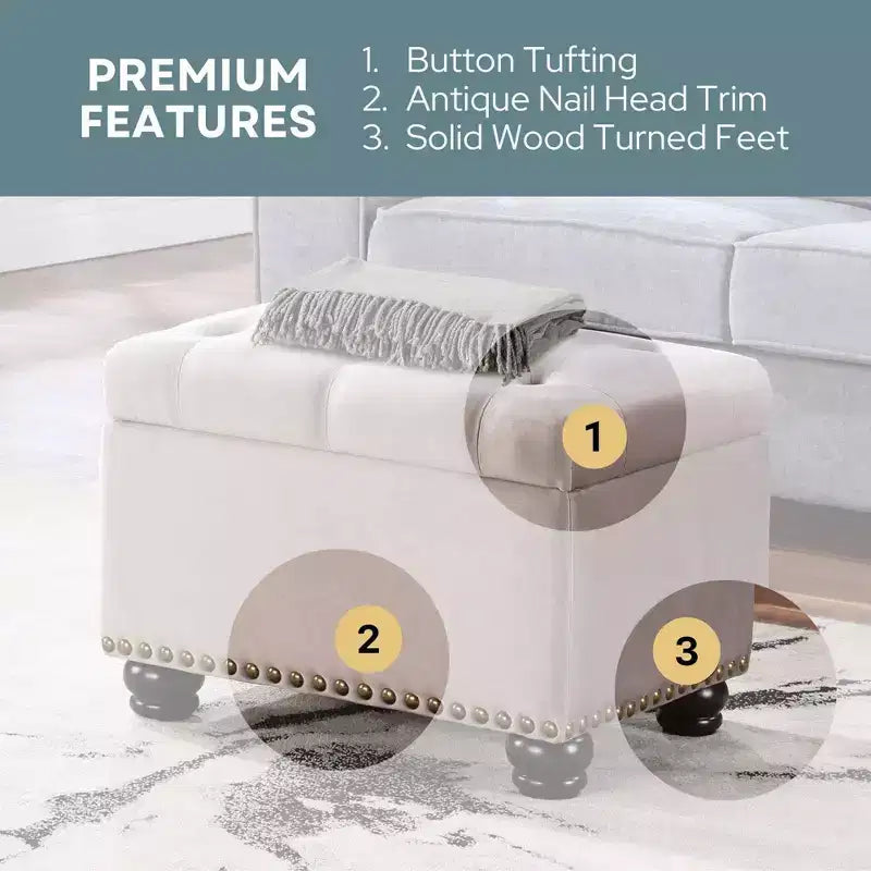 Pouf de rangement 5th Avenue Designs4Comfort - Breighton Home