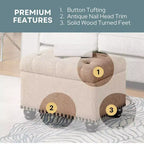 Pouf de rangement 5th Avenue Designs4Comfort - Breighton Home