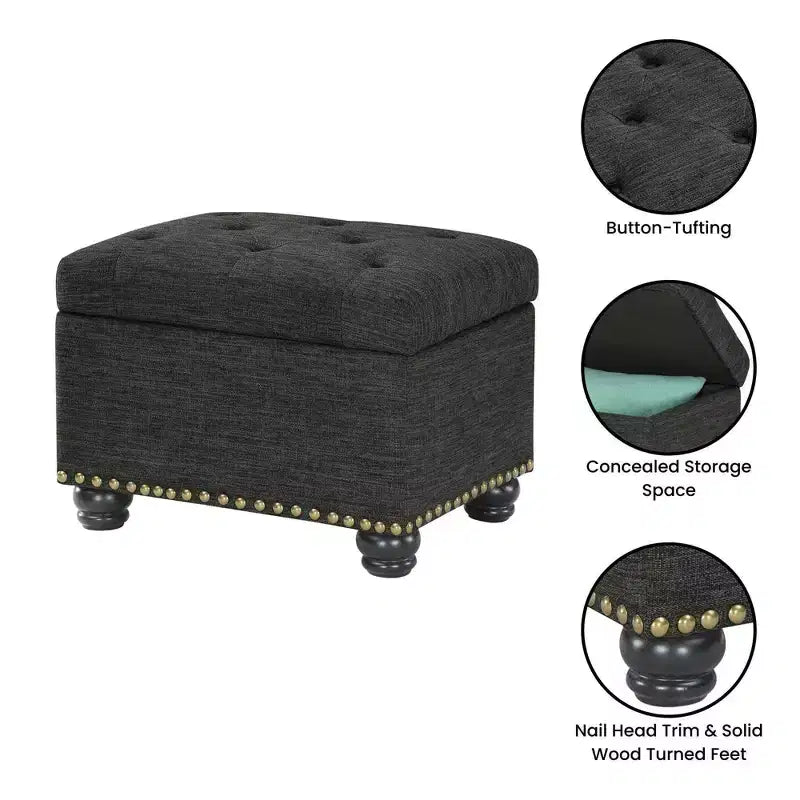 Pouf de rangement 5th Avenue Designs4Comfort - Breighton Home