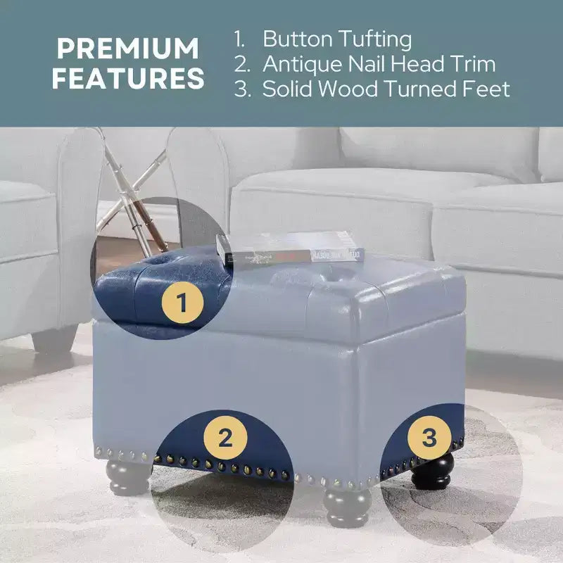 Pouf de rangement 5th Avenue Designs4Comfort - Breighton Home
