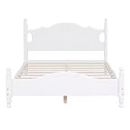Cadre de lit plateforme en bois Queen Size Whisen, lit plateforme avec support à lattes en bois