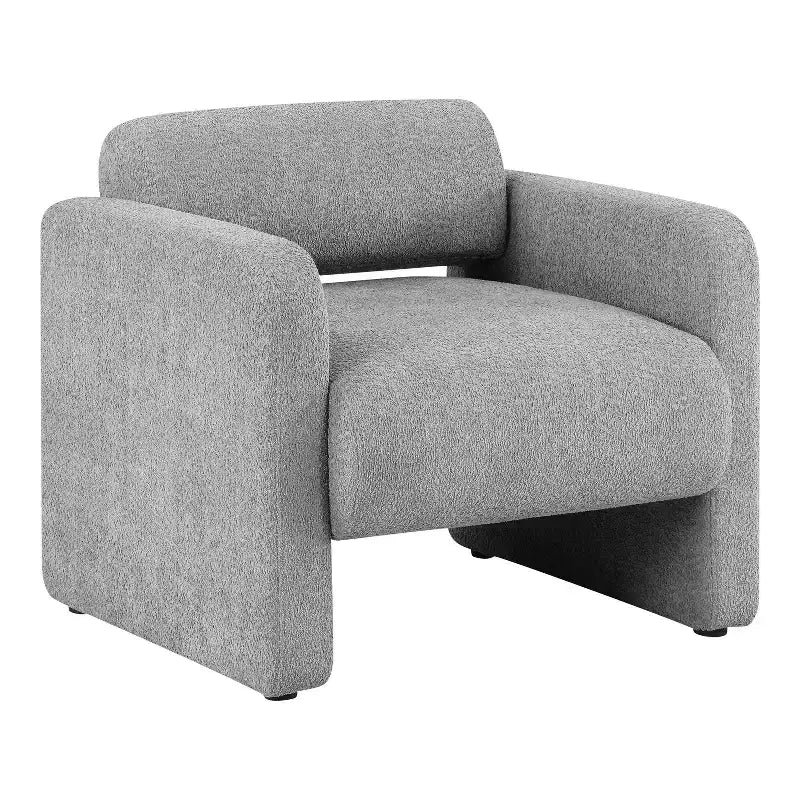 HOMES: Inside + Out Fauteuil d'appoint moderne Sanddrift en bouclette