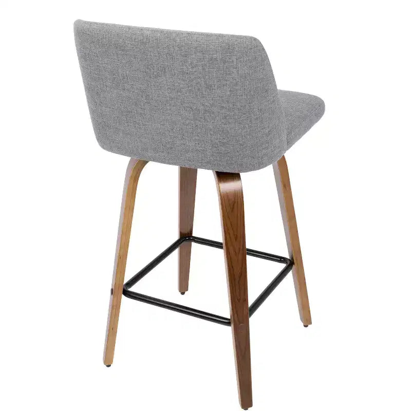 Ensemble de 2 tabourets de bar à hauteur de comptoir Toriano mi-siècle moderne - LumiSource