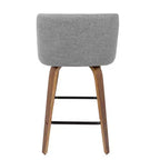 Ensemble de 2 tabourets de bar à hauteur de comptoir Toriano mi-siècle moderne - LumiSource