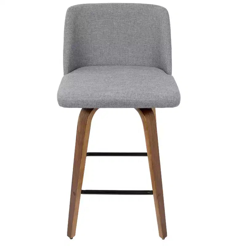 Ensemble de 2 tabourets de bar à hauteur de comptoir Toriano mi-siècle moderne - LumiSource
