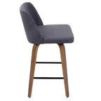 Ensemble de 2 tabourets de bar à hauteur de comptoir Toriano mi-siècle moderne - LumiSource