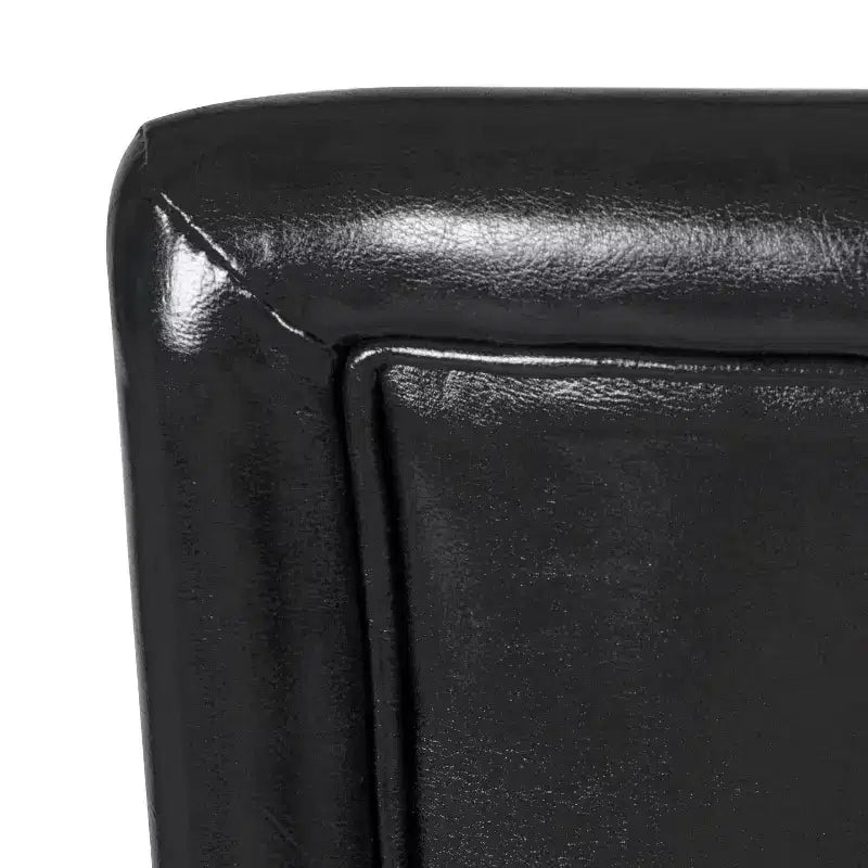 Tabouret de bar de 24 po de hauteur de comptoir de luxe en similicuir - HomePop