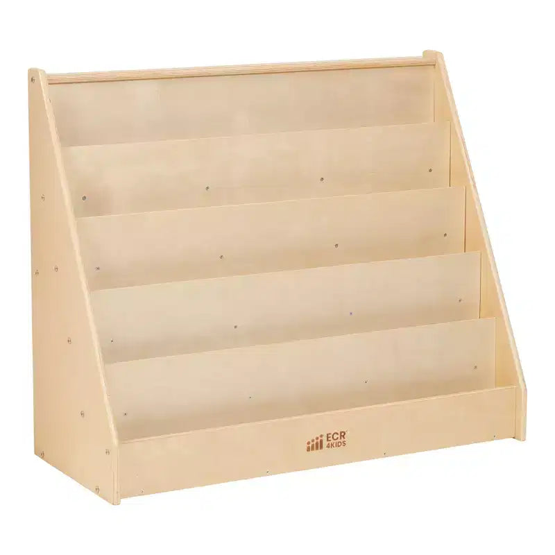 ECR4Kids Étagère à Livres et de Présentation en Bois, Simple Face, Montessori
