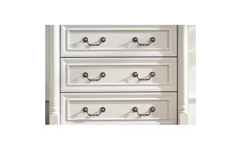 JVNOXK Commode à cinq tiroirs en bois de style rustique de 31 pouces avec base, armoire de rangement pour chambre ou salon, élégante, robuste, durable, noyer