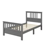 Lit plateforme une place Whisen Wood avec tête et pied de lit