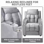 Fauteuil inclinable pour enfants Home Imports Emporium, fauteuil inclinable en peluche pour les tout-petes de 15 ans, fauteuil rembourré confortable pour chambre d'enfant ou chambre à coucher