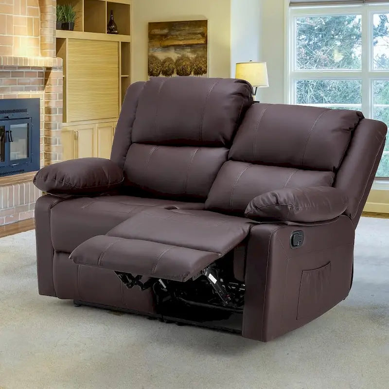 Causeuse inclinable 2 places AECOJOY avec fonction de chaleur et de massage